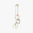 Orbit Three-Hoop Pendant in Brass and Nickel