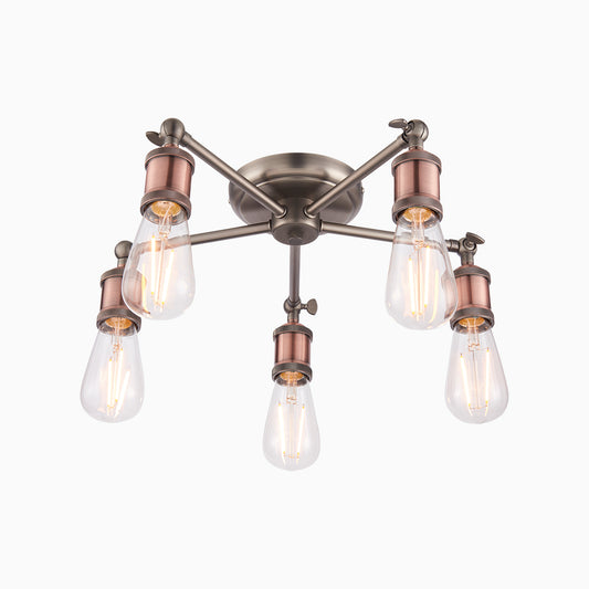 Pewter 5 Light