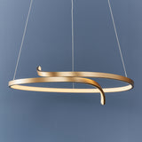 Brushed gold plated & white silicone