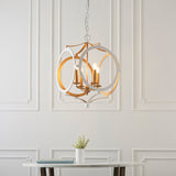 Matt white & gold paint