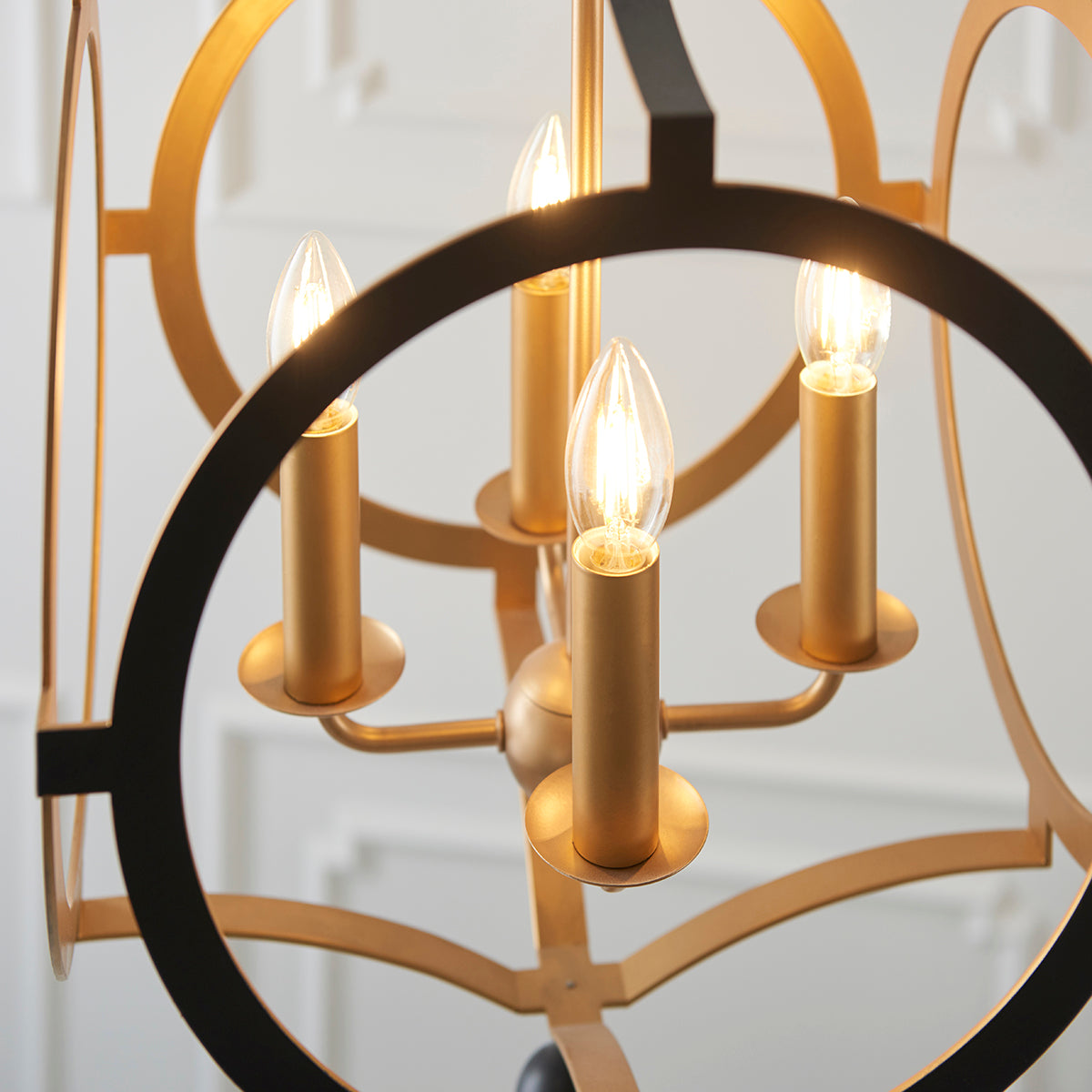 Matt black & gold paint