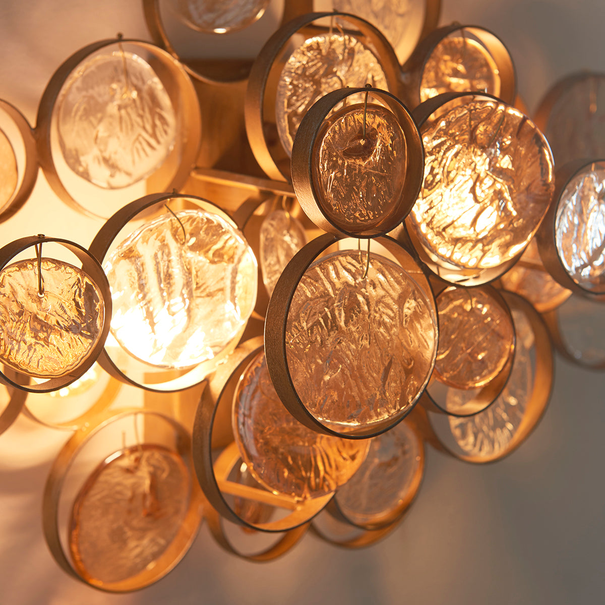 Hadassah Amber Medallion Wall Light