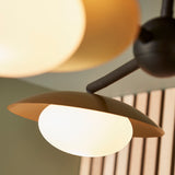 Tabernas Three-Light Ceiling Light in Gold