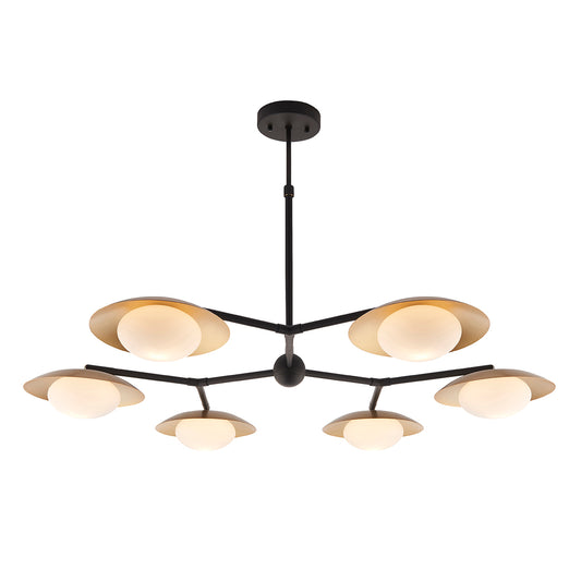 Tabernas Six-Light Ceiling Light in Gold