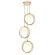 Upton Three-Light Pendant in Gold