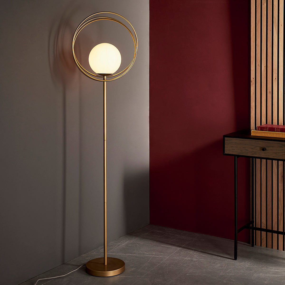 Upton Floor Lamp in Gold