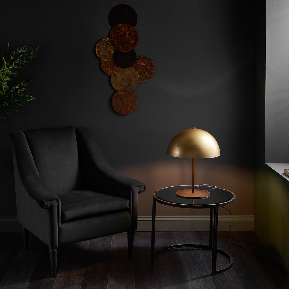 Crimino Table Lamp in Gold and Bronze
