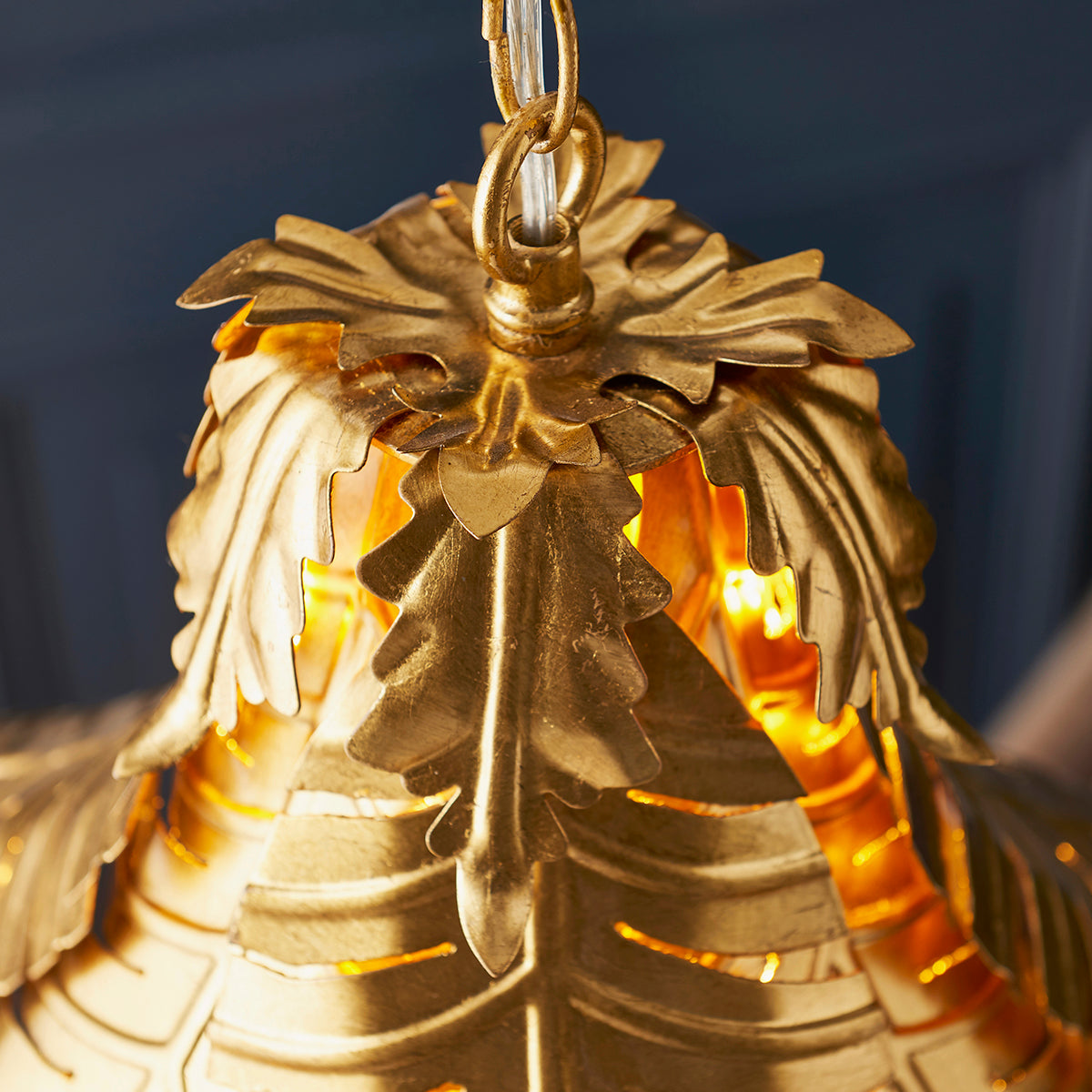 Hawthorn Small Palm Leaf Ceiling Pendant