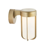 Brushed gold & frosted glass