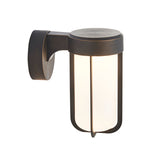 Brushed bronze & frosted glass