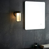Matt black & frosted glass