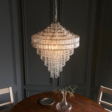 Esme Tiered Pendant in Bright Nickel