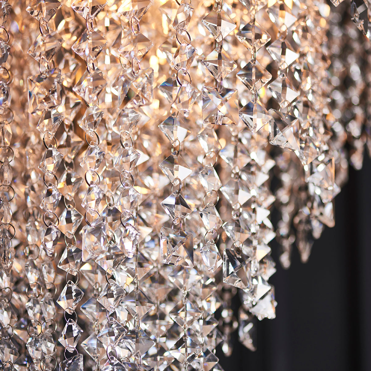 Esme Tiered Pendant in Bright Nickel