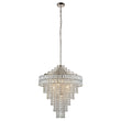 Esme Tiered Pendant in Bright Nickel