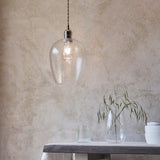 Bright nickel plate & hammered glass Regular