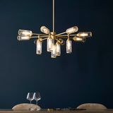 Juliette Extra Large Glass Pendant in Brushed Brass