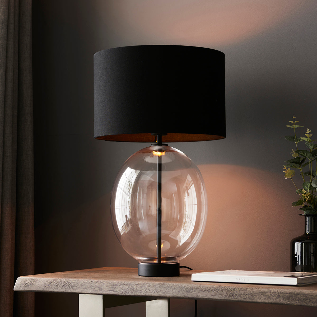 Matt black paint with black cotton fabric