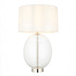 Bright nickel plate with vintage white fabric