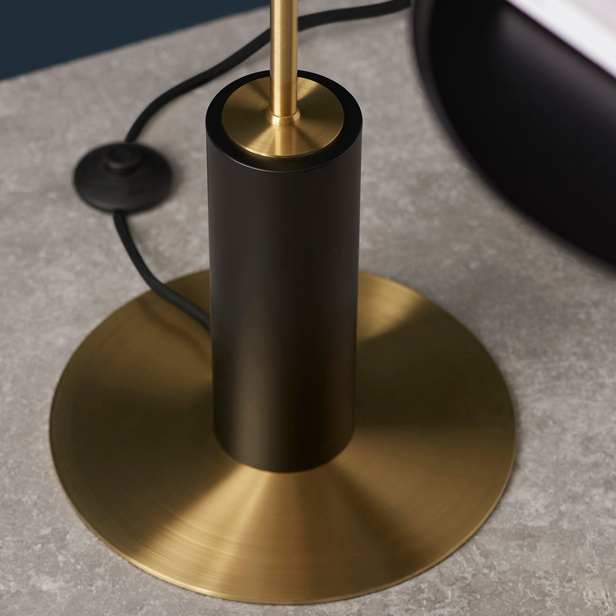 Ariella Frosted Glass Floor Light in Satin Brass