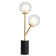 Ariella Frosted Glass Table Light in Satin Brass