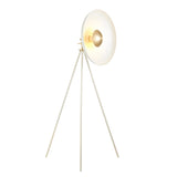 Warm white & brushed brass plate