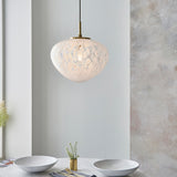 Bolota Confetti Glass Single Pendant in Satin Brass