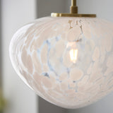 Bolota Confetti Glass Single Pendant in Satin Brass
