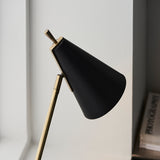 Matt antique brass plate & matt black