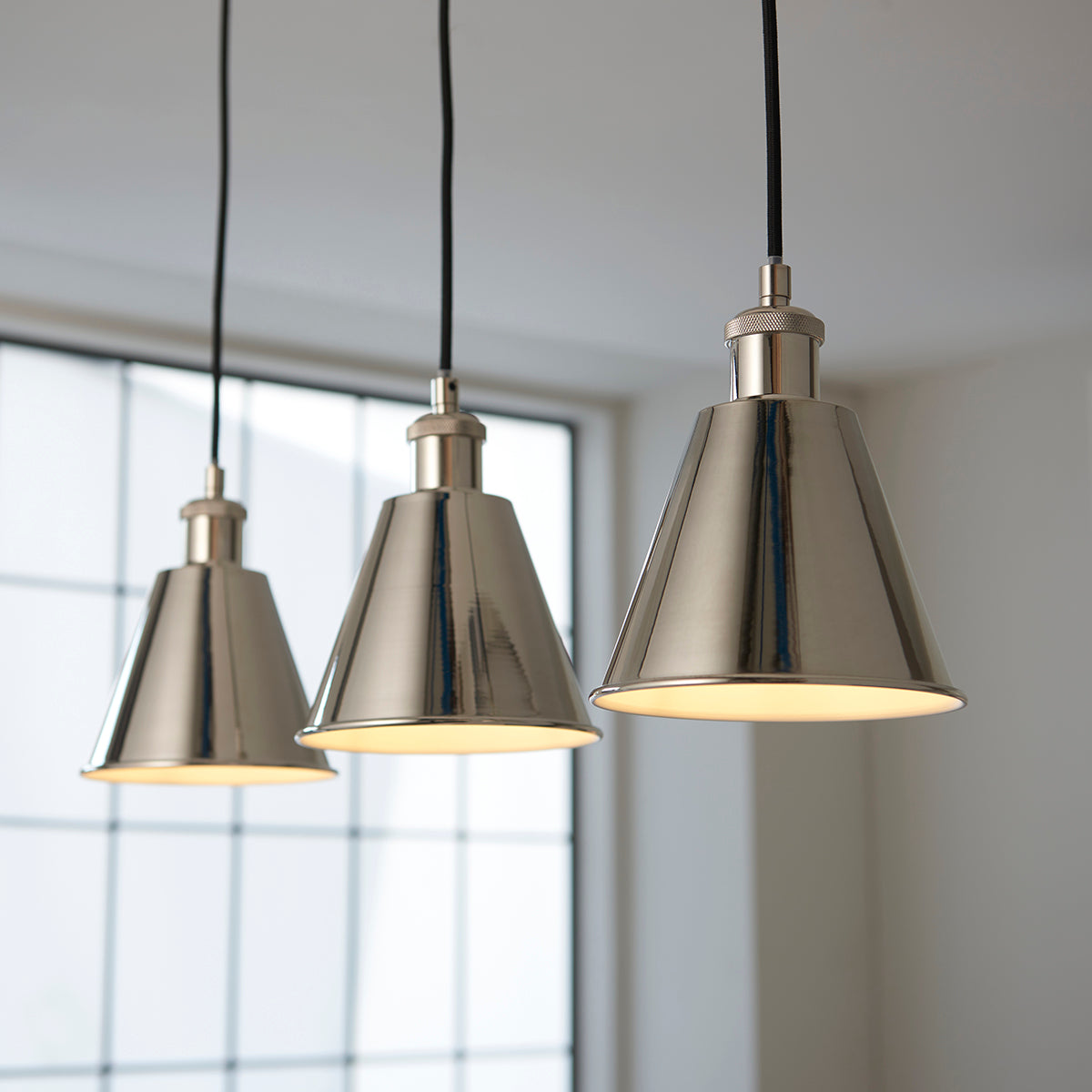 Felton Linear Pendant in Bright Nickel