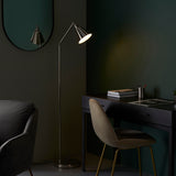 Felton Floor Light in Bright Nickel