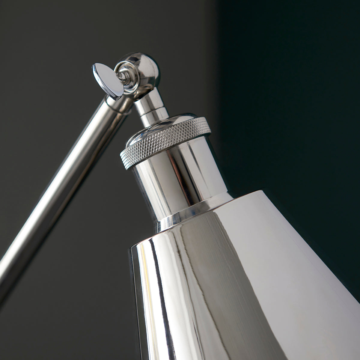 Felton Floor Light in Bright Nickel