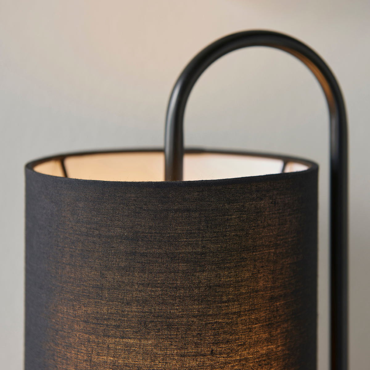 Matt black & black fabric