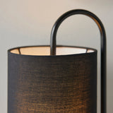 Matt black & black fabric