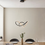 Evan Swirl Pendant in Textured Black