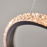 Evan Swirl Pendant in Textured Black