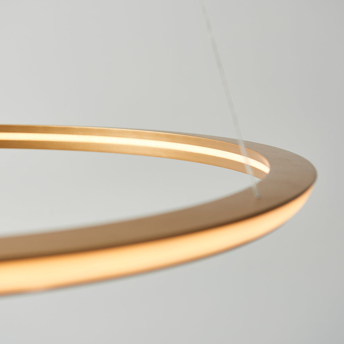Ennie Ring Pendant in Satin Gold
