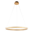 Ennie Ring Pendant in Satin Gold