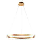 Ennie Ring Pendant in Satin Gold