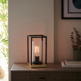 Sand black and satin brass plate