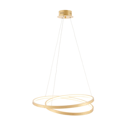 Axel Pendant in Gold Leaf & Frosted Acrylic