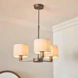 Sirocco Three-Arm Pendant in Bronze