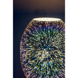 Astrid Holographic Glass Table Lamp in Chrome