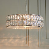 Elara Clear Crystal Five Light Pendant in Chrome