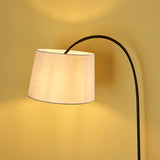Willow Curved Floor Lamp in Black and Grey