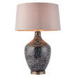 Iris Table Lamp in Grey Black with Mink Shade