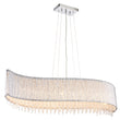 Fergus Clear Crystal Eight Light Pendant in Chrome