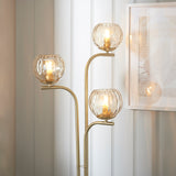 Ripple Floor Lamp in Brushed Brass