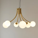 Sprout Six-Light Pendant in Brass