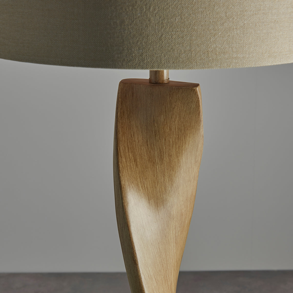 Twisted Floor Lamp in Oak