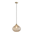 Lottie Champagne Glass Pendant in Antique Brass
